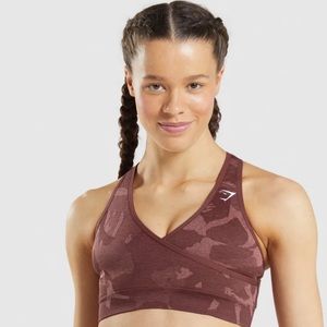 Gymshark adapt camo seamless sports bra